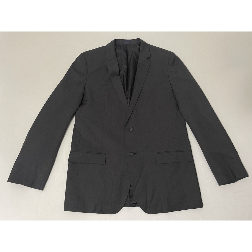 Bonobos Blazer Jacket Mens Size‎ 44L Sports Coat Marzotto 100% Wool Black